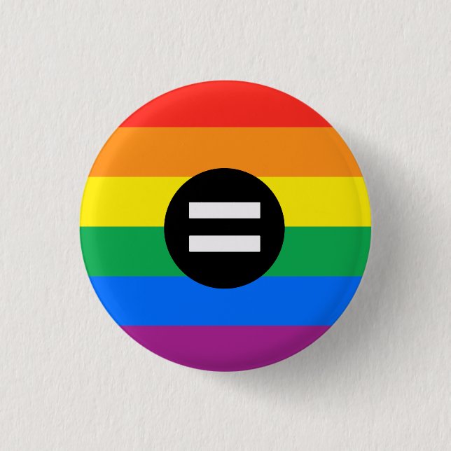 Badge Rond 2,50 Cm Drapeau des droits gays (Devant)
