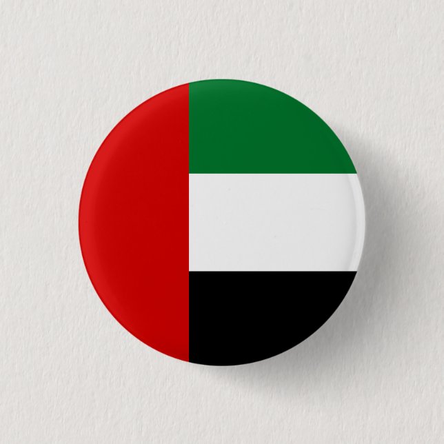 Badge Rond 2,50 Cm Drapeau des Émirats arabes unis (Devant)