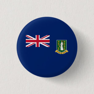 Badge Rond 2,50 Cm Drapeau des îles Vierges britanniques