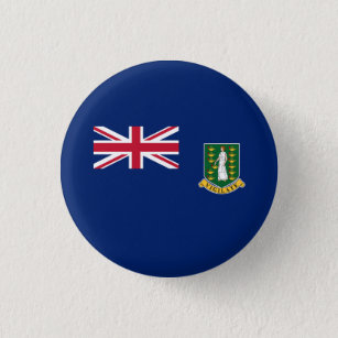 Badge Rond 2,50 Cm Drapeau des îles Vierges britanniques