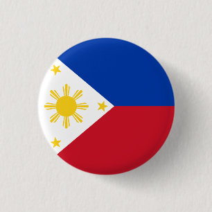 Badge Rond 2,50 Cm Drapeau des Philippines
