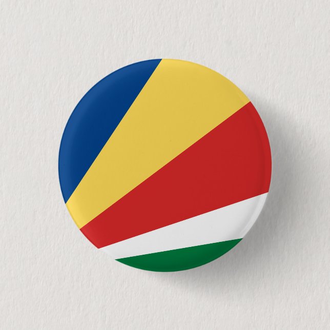 Badge Rond 2,50 Cm Drapeau des Seychelles (Devant)