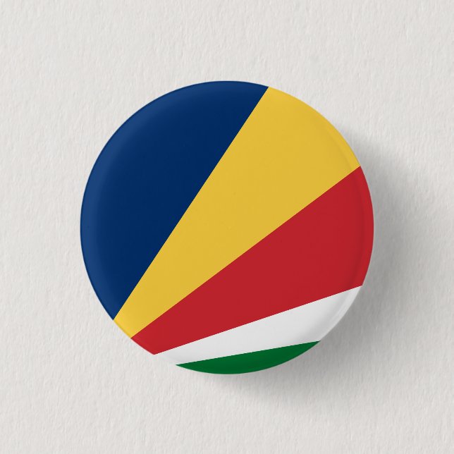 Badge Rond 2,50 Cm Drapeau des Seychelles (Devant)