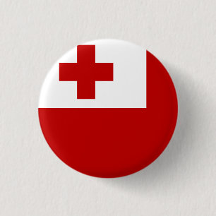 Badge Rond 2,50 Cm Drapeau des Tonga
