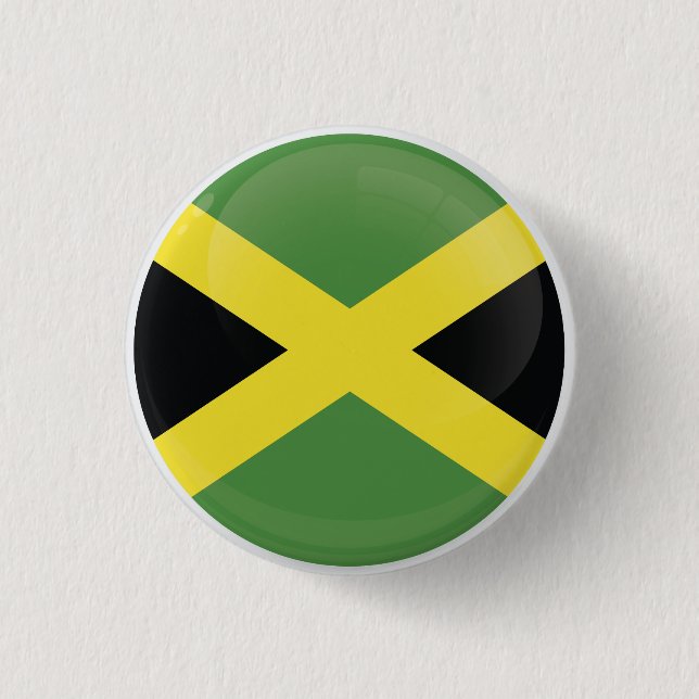 Badge Rond 2,50 Cm Drapeau d'icône Jamaïque (Devant)
