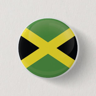 Badge Rond 2,50 Cm Drapeau d'icône Jamaïque