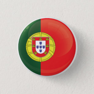 Badge Rond 2,50 Cm Drapeau d'icône ronde du Portugal