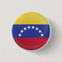 Drapeau d'icône ronde du Venezuela