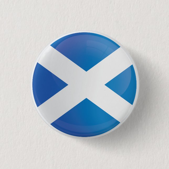 Badge Rond 2,50 Cm Drapeau d'icône ronde écossaise (Devant)