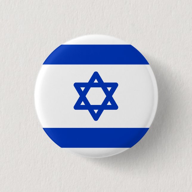 Badge Rond 2,50 Cm Drapeau d'Israël (Devant)