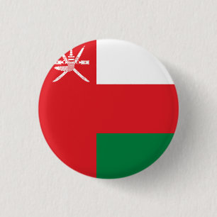 Badge Rond 2,50 Cm Drapeau d'Oman