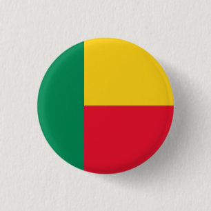 Badge Rond 2,50 Cm Drapeau du Bénin