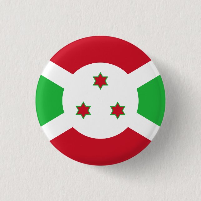 Badge Rond 2,50 Cm Drapeau du Burundi (Devant)