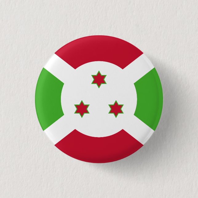 Badge Rond 2,50 Cm Drapeau du Burundi (Devant)
