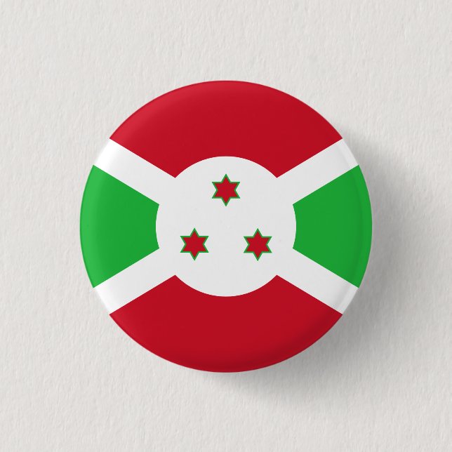 Badge Rond 2,50 Cm Drapeau du Burundi patriotique (Devant)