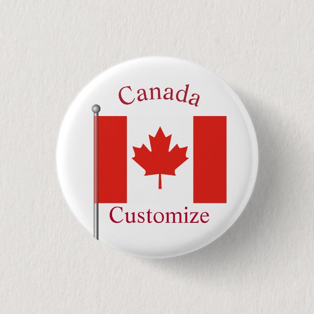 Badge Rond 2,50 Cm Drapeau du Canada Thunder_Cove (Devant)