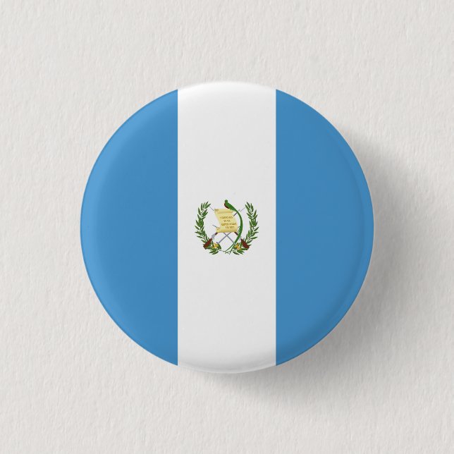 Badge Rond 2,50 Cm Drapeau du Guatemala (Devant)