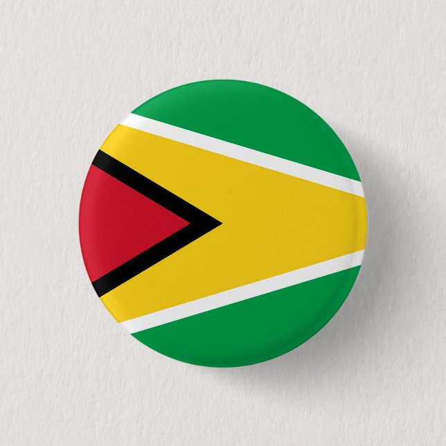 Badge Rond 2,50 Cm Drapeau du Guyana (Guyana) (Devant)