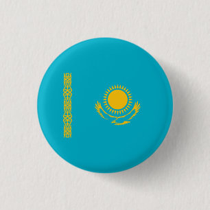 Badge Rond 2,50 Cm Drapeau du Kazakhstan