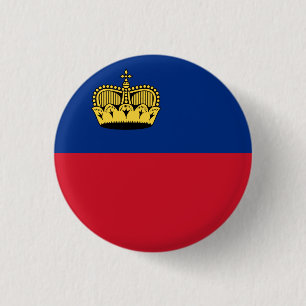 Badge Rond 2,50 Cm Drapeau du Liechtenstein