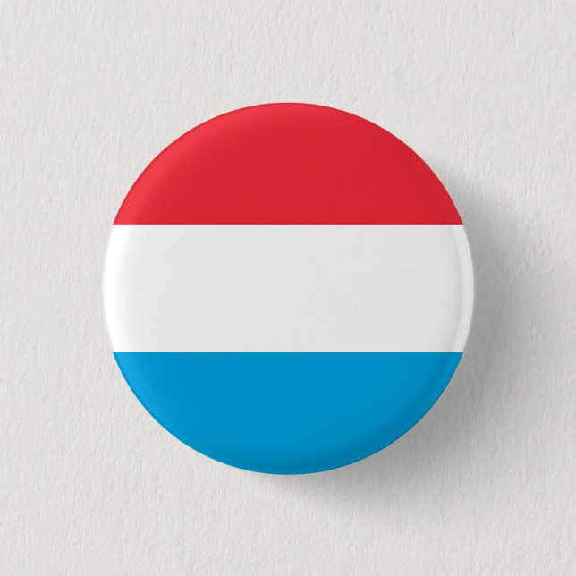 Badge Rond 2,50 Cm Drapeau du Luxembourg (Devant)