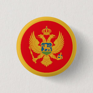 Badge Rond 2,50 Cm Drapeau du Monténégro