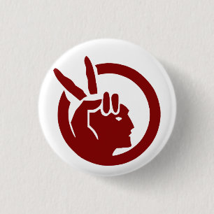 Badge Rond 2,50 Cm drapeau du Mouvement indien américain