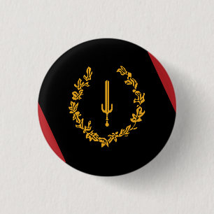 Badge Rond 2,50 Cm Drapeau du patrimoine des Noirs américains
