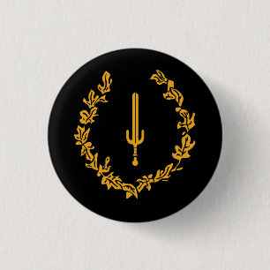 Badge Rond 2,50 Cm Drapeau du patrimoine des Noirs américains