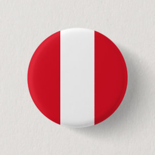 Badge Rond 2,50 Cm Drapeau du Pérou