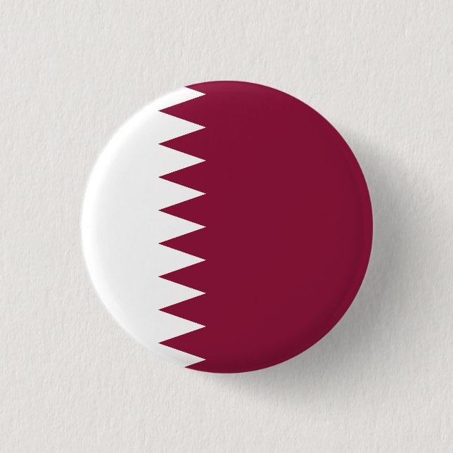Badge Rond 2,50 Cm Drapeau du Qatar (Devant)
