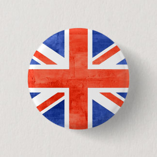Badge Rond 2,50 Cm Drapeau du Royaume-Uni Grunge
