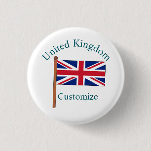 Badge Rond 2,50 Cm Drapeau du Royaume-Uni Thunder_Cove
