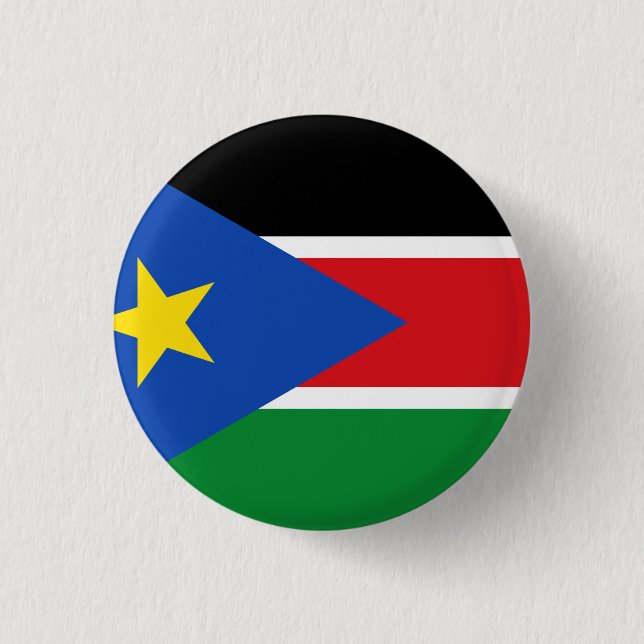Badge Rond 2,50 Cm Drapeau du Soudan du Sud (Devant)