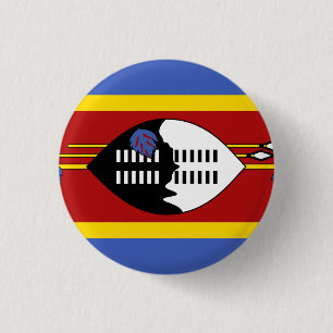 Badge Rond 2,50 Cm Drapeau du Swaziland
