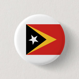 Badge Rond 2,50 Cm Drapeau du Timor oriental, drapeau du Timor orient