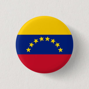 Badge Rond 2,50 Cm Drapeau du Venezuela