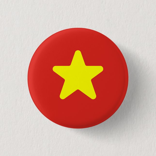 Badge Rond 2,50 Cm Drapeau du Vietnam (Devant)