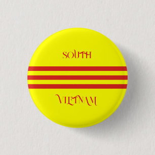 Badge Rond 2,50 Cm drapeau du vietnam du sud