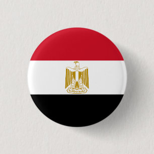 Badge Rond 2,50 Cm Drapeau Égypte