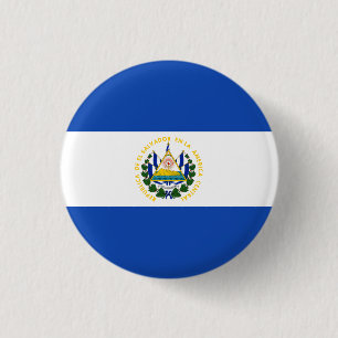 Badge Rond 2,50 Cm Drapeau El Salvador