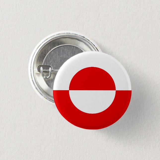 Badge Rond 2,50 Cm Drapeau Erfalasorput Groenland (Devant & derrière)