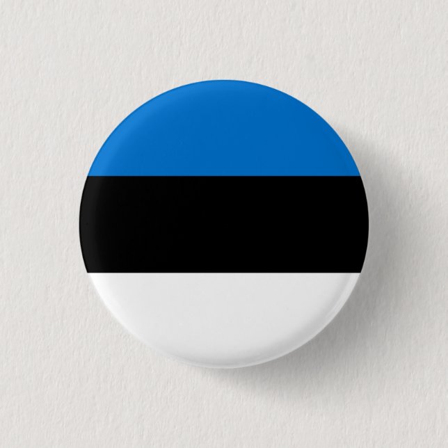 Badge Rond 2,50 Cm Drapeau estonien, Drapeau estonien (Devant)