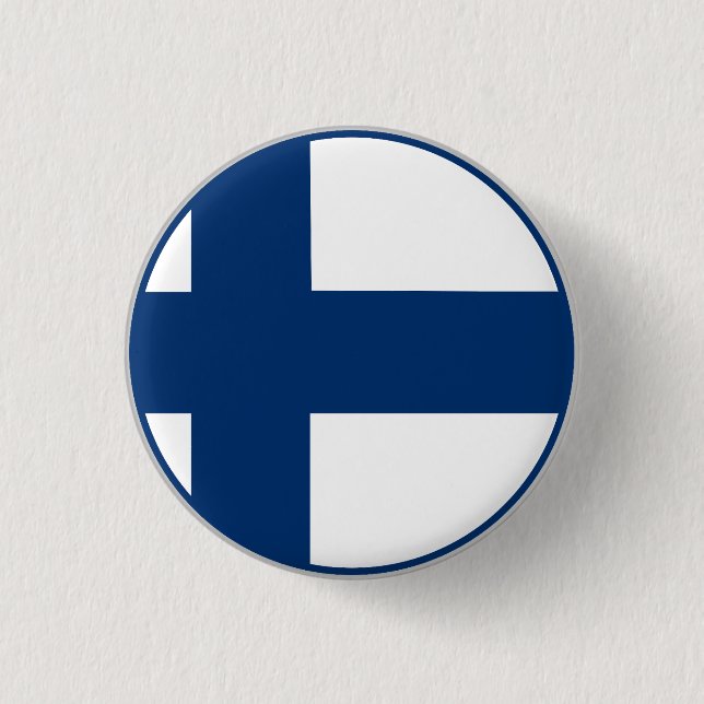 Badge Rond 2,50 Cm Drapeau finlandais (Devant)