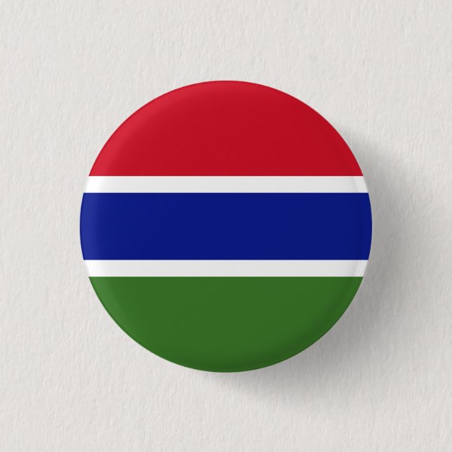 Badge Rond 2,50 Cm Drapeau Gambie (Devant)