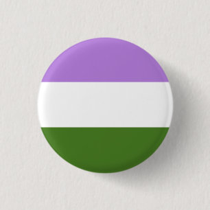Badge Rond 2,50 Cm Drapeau Genderqueer LGBT Bouton