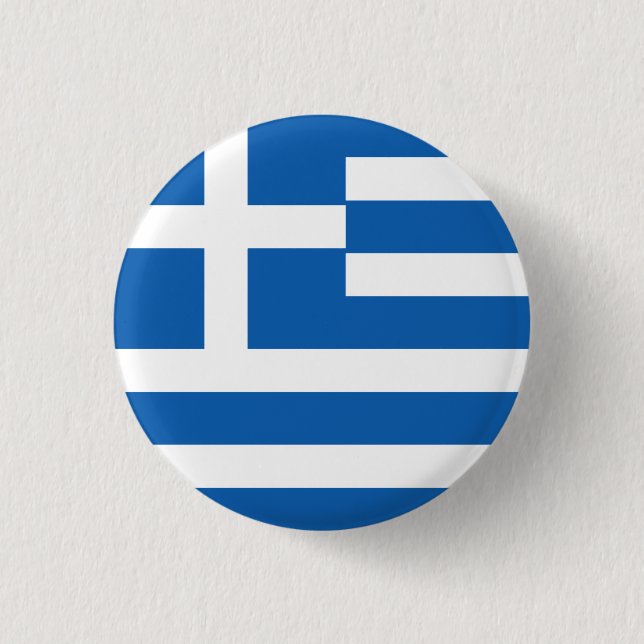 Badge Rond 2,50 Cm Drapeau grec (Devant)