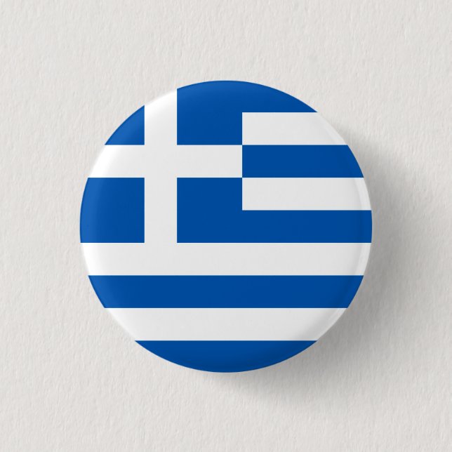 Badge Rond 2,50 Cm Drapeau grec (Devant)