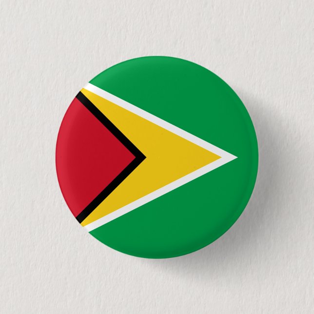 Badge Rond 2,50 Cm Drapeau Guyana (Devant)