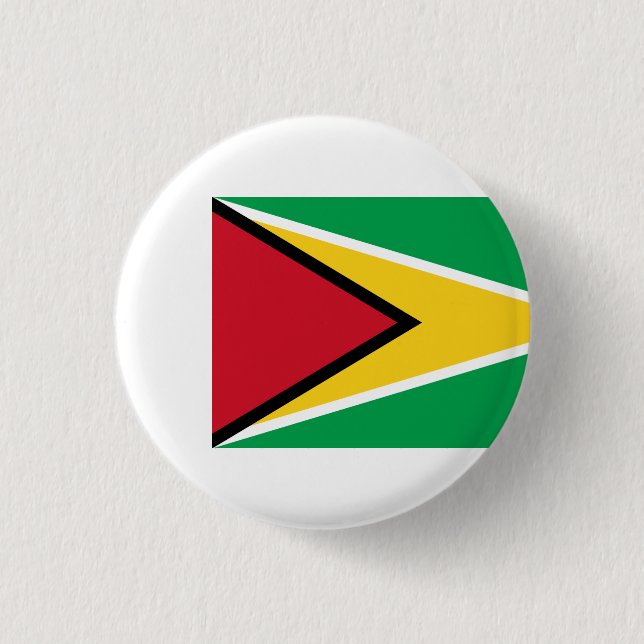 Badge Rond 2,50 Cm Drapeau guyanais, Drapeau guyanais (Devant)